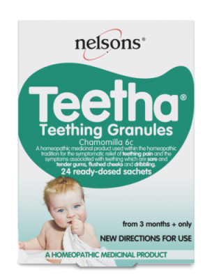 Nelsons Teetha Teething Granules 24 Sachets